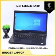 Dell Latitude 5480 Intel Core i7-7600 8GB RAM 240GB SATA SSD Win 10 Pro Refurbished Laptop