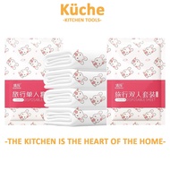 KUCHE Disposable Hotel Bed Cover Bed Sheet Set Cover Travel Bedsheet Cover Single Bed Double Bed She
