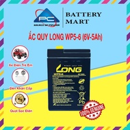 Ắc Quy LONG WP5-6 6V-5AH Bình ắc quy khô 6V cho xe điện trẻ em đèn khẩn cấpquạt sạc