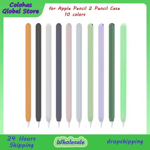 For Apple Pencil 2 Case Apple Second Generation Tablet Pencil Case Portable Touch Pen Bag Soft Silic