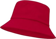 Unisex Athletic Bucket Hat Solid Colors Sun Hat with UV Protection for Outdoor Sports Packable Summer Hats Red