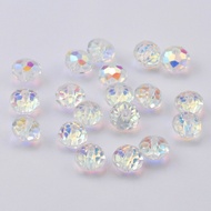 AAA quality 4/6/8mm faceted Rondelle Austria beads crystal ab glass round beads crystal loose beads 
