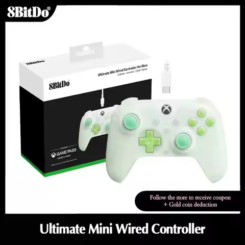 8BitDo Ultimate Mini Wired Controller with Game Pass Joystick for Xbox Series S/X, Xbox One, Windows