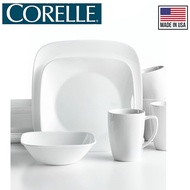 Corelle Pure White Square 16pc Dinner Set Corelle® Livingware Square 16-Piece Pure White Dinnerware 