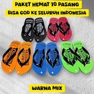 PAKET HEMAT 1 KODI ISI 20 PASANG SANDAL SENDAL JEPIT PRIA DEWASA SPONS SANDAL MASJID