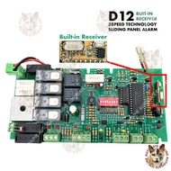 D12 BUIT IN RECEIVER / REMOTE 2CH 433MHZ Auto Gate DC 3 Speed Sliding Control Panel / Board PCB