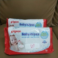 Pigeon Baby Wipes PURE Water Baby Wet Wipes, 82 sheets