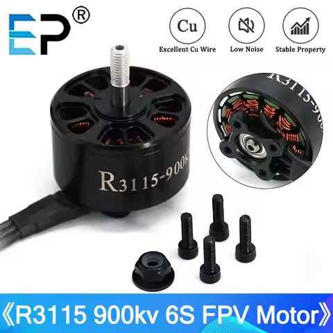 RC Brushless Motor R3115 3115 900KV 1200KV 6S For Multirotor Airplane 8-10inch Long Range FPV RC Rac
