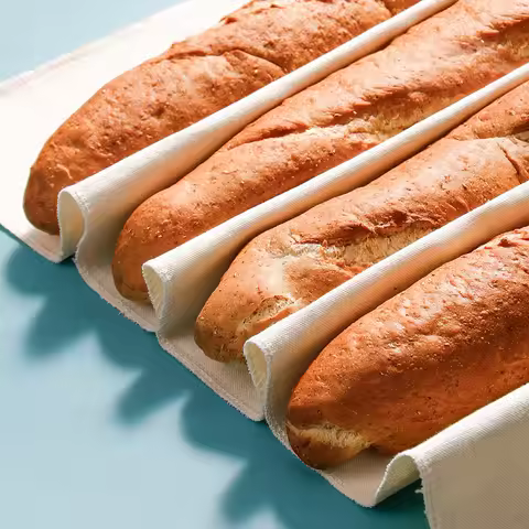 Bakers Couche and Proofing Cloth 100% Cotton Fabric for Bread Dough Baking Shaping Tool for Baguette
