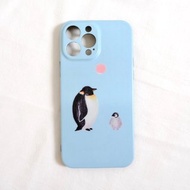 動物園系列 企鵝水藍色 手機殼