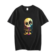 Kaos Pria Tengkorak Pakaian Laki Laki Baju Cowok Kaos Lengan Pendek Oblong Distro Tshirt Man COD