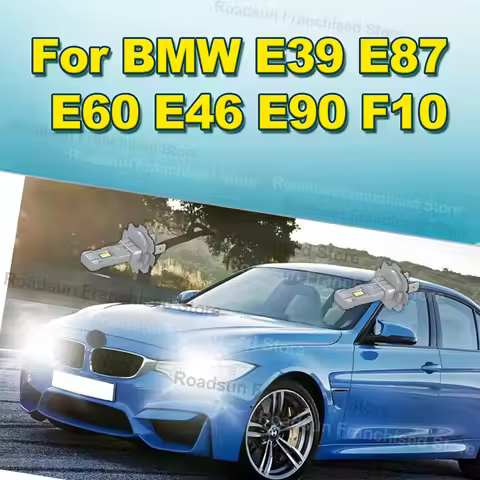 2x 180W High Low Beam Lamp Bulbs 30000LM H7 1:1 Size For BMW E39 E87 E60 E46 E90 F10