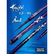 Cần câu đài Huyền Ảnh 5H - 19i Chuyên đánh rô diếc chép ( Tặng kèm ngọn phụ )