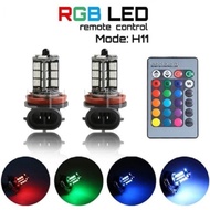 LED Foglamp H11 RGB 27 POINTS LED RGB Fog lamp H 11 REMOTE 5050 SMD
