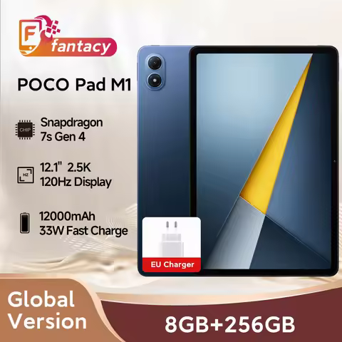 Global Version POCO Pad M1 Snapdragon 7s Gen 4 12.1" 2.5K Crystal-clear Display 33W Fast Charging 12