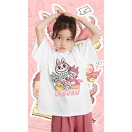 Labubu Pop Mart T-shirt Korean T shirt Cotton1 Labuh 2025 round neck cod