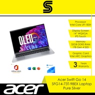 ACER Swift Go 14 SFG14-73T-98EX (14"WQXGA IPS Touch/U9-185H/32GB/1TB NVME/Intel ARC) Pure Silver