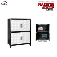 Lemari Rak Pakaian Baju Plastik Small Kecil Buku Sekolah Dapur Serbaguna VIRUS 234 Susun