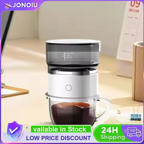 Automatic Hand Drip Coffee Maker Stainless Steel Filter Travel Coffee Maker Portable Manual Press Co