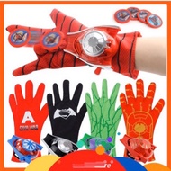 5 Styles Kids Boys Avengers Glove Launcher Toy Spiderman Ironman Hulk Captain Batman