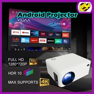 Mini Projector PORTABLE HY300 4K Android 11.0 LCD 4K Projector 1080P WIFI With bluetooth