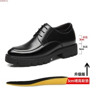 2020 dress shoes men's elevator shoes 8cm heavy-bottomed men's business suits wedding shoes within t
