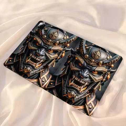 Samurai Demon Mask Art For Xiaomi Redmi Mi Pad 4 5 6 7 8 K SE Mini Pro Plus Max 10.1 11.2 inch Table