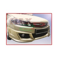 Proton Saga FL FLX (2011) Front Skirt Skirting Bumper Lower Lip Spoiler Polyurethane PU Bodykit - Ra