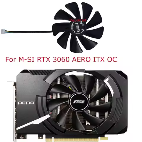 XY-D10015SH,Graphics Cards Cooler,GPU Video Card Fan,For MSI RTX 3060 AERO ITX OC LHR,For MSI RTX305