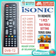 Isonic TV remote control DVD-T2 ISONIC