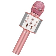 Karaoke Microphone for Kids, Wireless Bluetooth Karaoke Microphone, Machine Microphone with MP3 3-12 Year Old Boys Girls