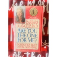 Booksale: Are You The One For Me? by Barbara De Angelis,PH.D.