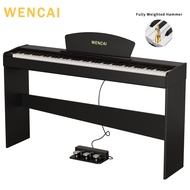 WENCAI 88 Key Digital Piano Keyboard Action Full-size Digital Pianos for Beginners Adults Wooden Up