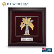 (JS Pewter) VIP Frame 16"x16" Gold Plated PEWTER | Good Fortune | Kelapa Sawit | Premium Gift | High
