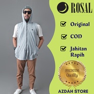 Rosal Muslim Men's Prayer Vest Pakistani Kurta Hoodie Zipperkoko