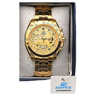 Jam Tangan Pria Casio Edifice Ef-550 Gold Premium Col. Original Model
