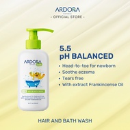 Ardora Natural Hair and Bath Wash 250ml | Kulit Sensitif & Ezema | Ruam Badan | pH Balanced