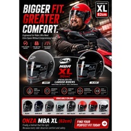 (SIRIM APPROVED) ONZA HELMET MBA XL (62CM)