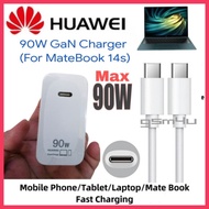 3 PIN Huawei 90W/65W Charger Matebook 14S D14 D15 D16 Honor Magicbook Laptop Fast Charging Adapter P