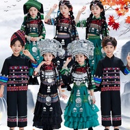 Guangxi Zhuangzu March March March Dance Costume Miaozu Kungzu Yaozu Tujia Children Travel Photo Cos