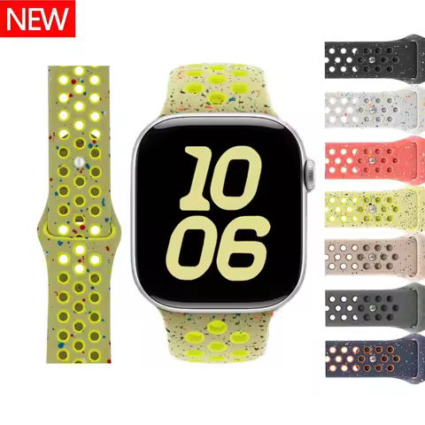 Original Silicone Watch Strap for Apple Ultra 2 49MM Sports Rubber Band for Iwatch Series 10 46MM 9 