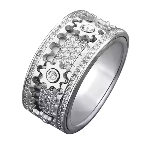 Customizable Geometric 3D Crystal Rings Suits WJZ433134