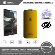 Benovo Privacy Tempered Glass Iphone 12 Pro Max Screen Guard Anti Spy Free Free Iphone Case