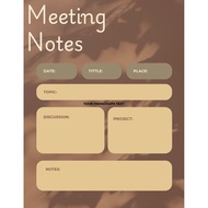 NOTEBOOK/MINUTE MEETING/MEETING NOTES