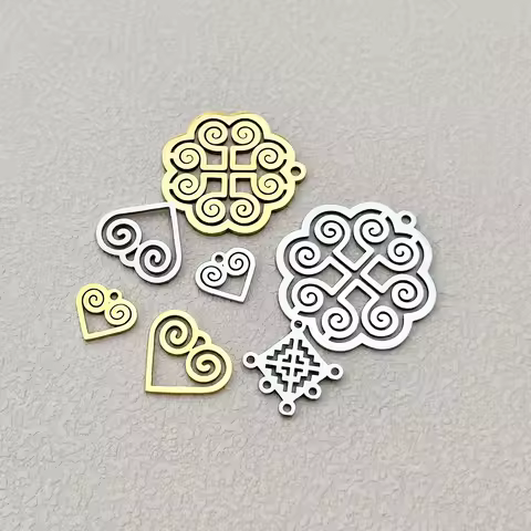 Clearance Sale Cutout Hmong Charms Custom Stainless Steel Hmong Pendants for Bracelet Earring Neckla