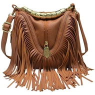 Tassel Stylish Bag Women Bohem.fringed Crossbodyネタيل PU Hobo ShoulderVintage