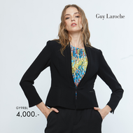 Guy Laroche Shape Up Crop Jacket แจ็คเก็ตใส่ทำงาน แจ็คเก็ตสีดำ แจ็คเก็ตใส่แล้วผอม (GY9RBL)