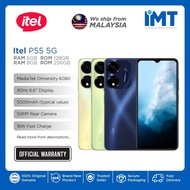 itel P55 5G Smartphone | MediaTek Dimensity 6080 | 6.6" IPS LCD Display | Dual Rear Camera 50MP