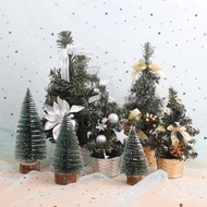 圣誕迷你雪松攝影道具松樹擺件ins裝飾品圣誕鹿禮物盆栽擺拍道具