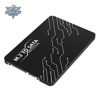 M.2 Adapter to 2.5  Enclosure, Black Aluminum Alloy Support 2230 2242 2260 2280